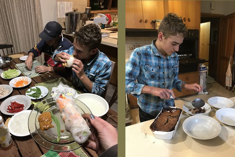 kids cooking meals,